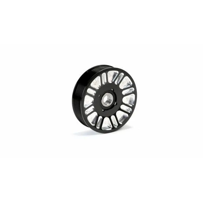 2003-2018 Cummins 5.9L/6.7L Upper Fan Pulley Idler Black Finish Contract Cut (Fpe-34657-Blk-Spk) 1