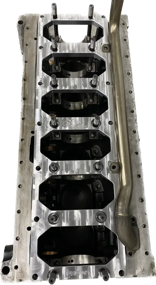 2003+ Cummins 5.9L/6.7L Apex 14Mm Billet Steel Drop-In Girdle W/ Arp Studs (Pn-Adg14) 1