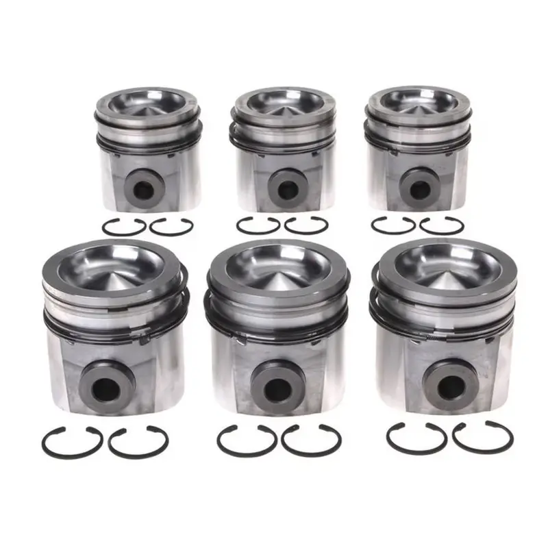 2004.5-2007 Cummins 5.9L Mahle Set Of 6 Pistons W/ Rings - Standard (224-3673Wr) 1