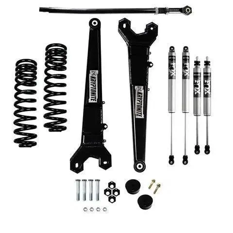 2005-2016 Powerstroke Kryptonite Stage 3 Leveling Kit W/ Fox Shocks (Krfd05stage3fox) 1