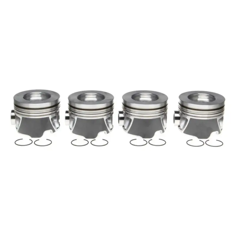 2006-2010 Duramax 6.6L Mahle Set Of 4 Pistons W/ Rings Right Bank - .030 (224-3708Wr.030) 1