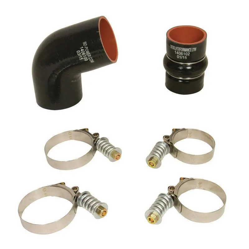 2006-2010 Duramax Lbz/Lmm Bd Diesel Intercooler Hose & Clamp Kit Driver's Side (1046277) 1