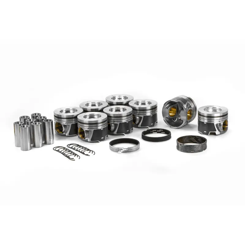 2006-2010 Duramax Lbz/Lmm Dualoy Reduced Compression Height Piston & Ring Kit (7220Dkt) 1
