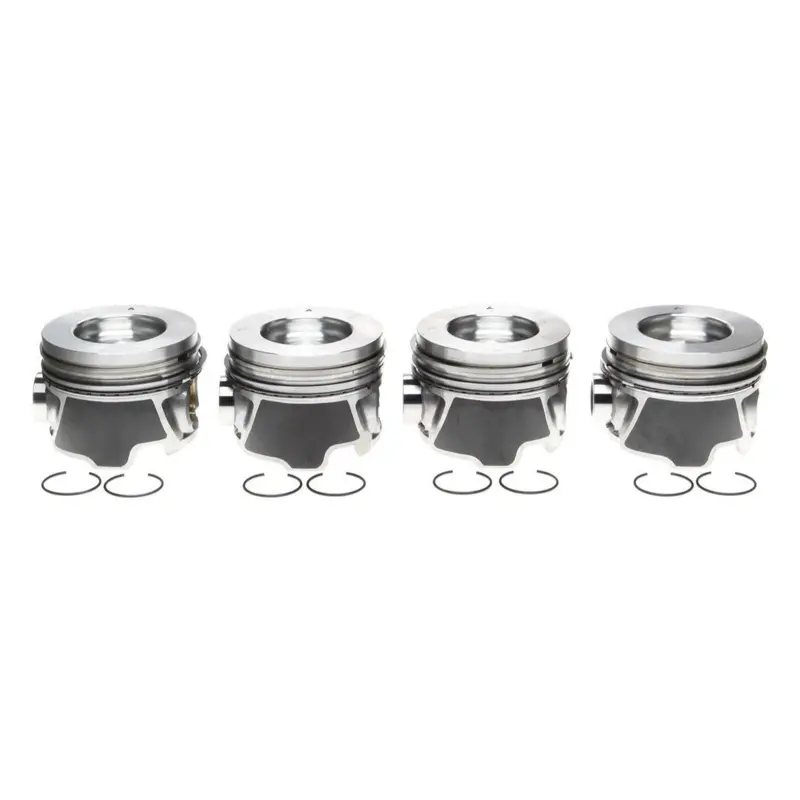 2006-2010 Duramax Lly/Lbz/Lmm Mahle Set Of 4 Pistons W/ Rings Left Bank - .010 (224-3709Wr.010) 1