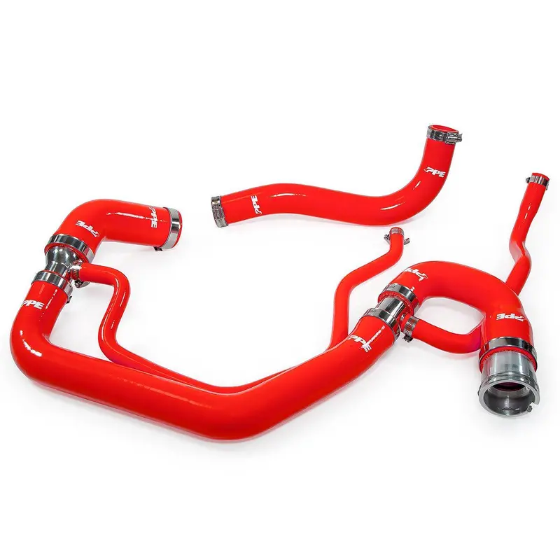 2006-2010 Duramax Lly/Lbz/Lmm Performance Silicone Upper & Lower Coolant Hose Kit (119020200) 1
