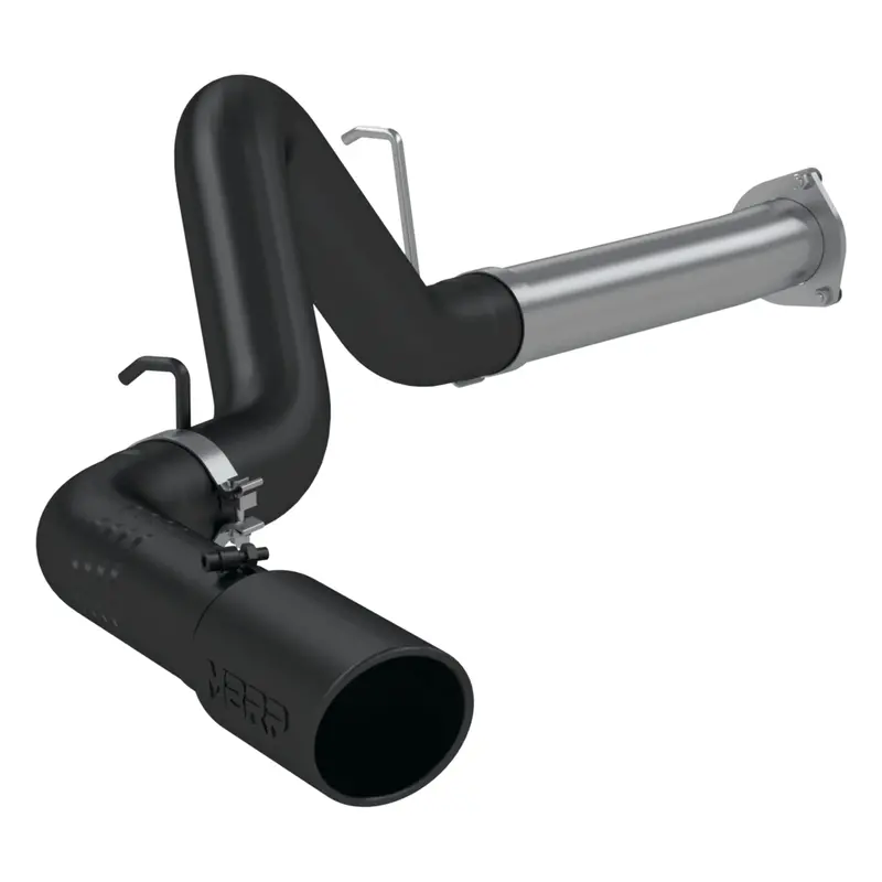 2007-2010 Duramax Lmm Black Coated 4" Dpf Back Exhaust (S6026blk) 1