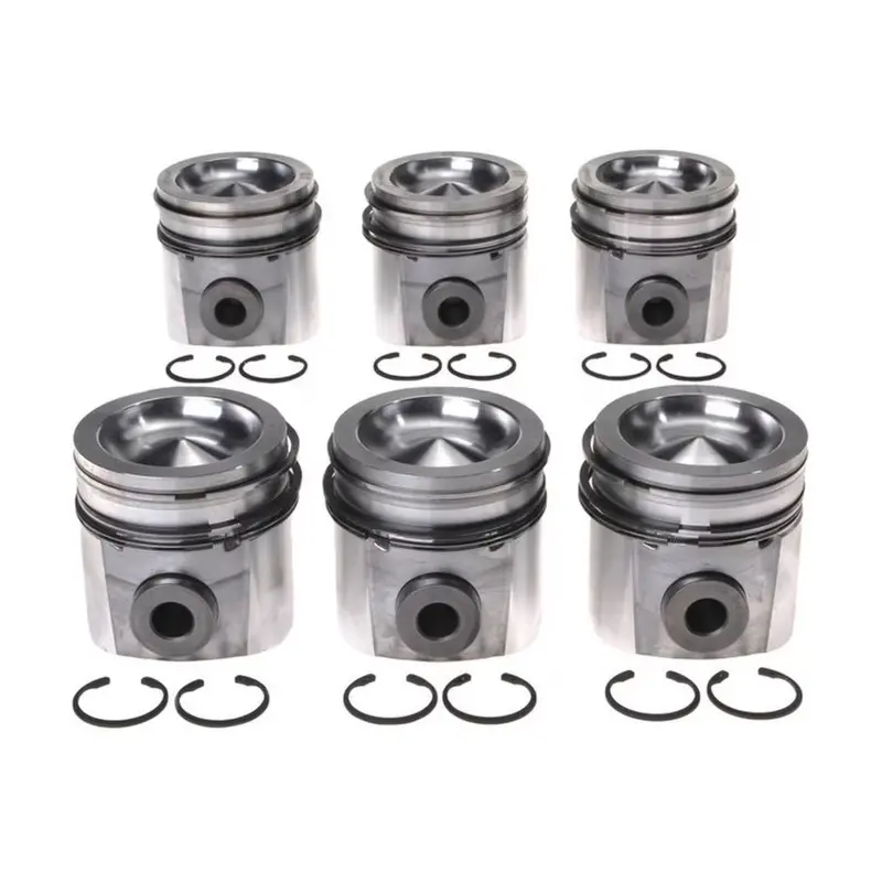 2007-2018 Cummins Mahle Set Of 6 Pistons W/ Rings - Standard (224-3732Wr) 1