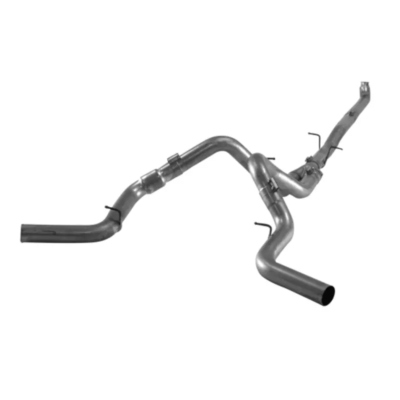 2007.5-2010 Duramax 4" Downpipe Back Dual Exhaust No Muffler (431008) 1