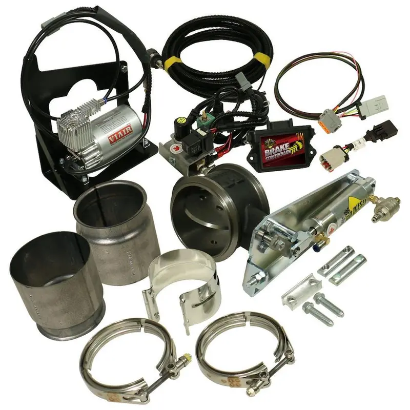 2007.5-2017 Cummins 6.7L 4" Remote Mount Exhaust Brake W/ Compressor (1027344) 1