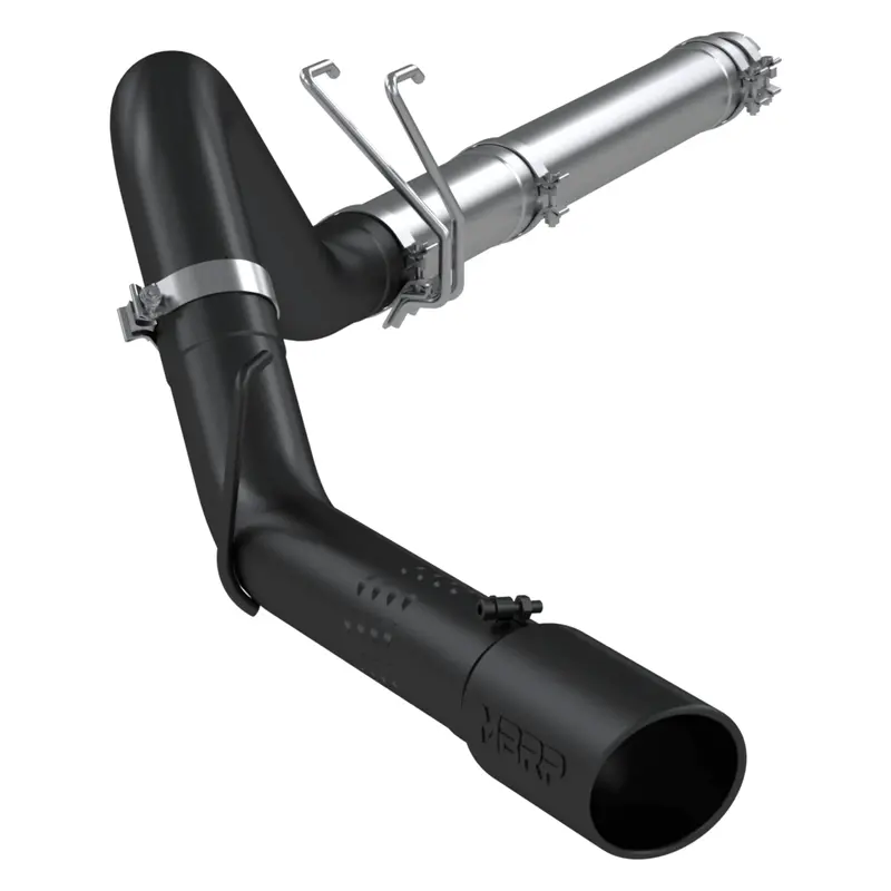 2008-2010 Powerstroke 6.4L Black Coated 4" Dpf Back Exhaust (S6242blk) 1