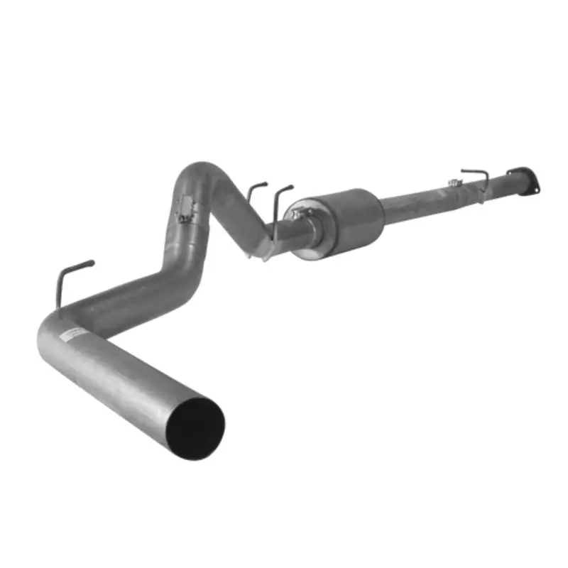 2008-2010 Powerstroke 6.4L Dieselr 4" Downpipe Back Exhaust Single W/ Muffler (155-01402) 1