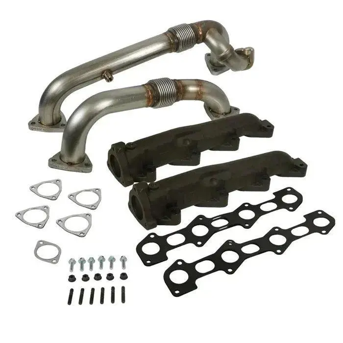 2008-2010 Powerstroke 6.4L Exhaust Manifold W/ Up-Pipes (1041484) 1