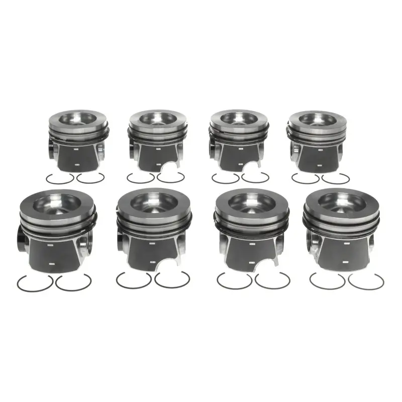 2008-2010 Powerstroke 6.4L Mahle Set Of 8 Pistons W/ Rings - 0.50Mm (224-3851Wr-0.50Mm) 1