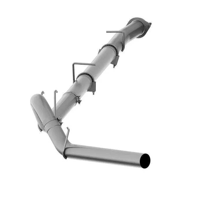 2008-2010 Powerstroke 6.4L P1 4" Downpipe Back Exhaust System - No Muffler (C6254plm) 1