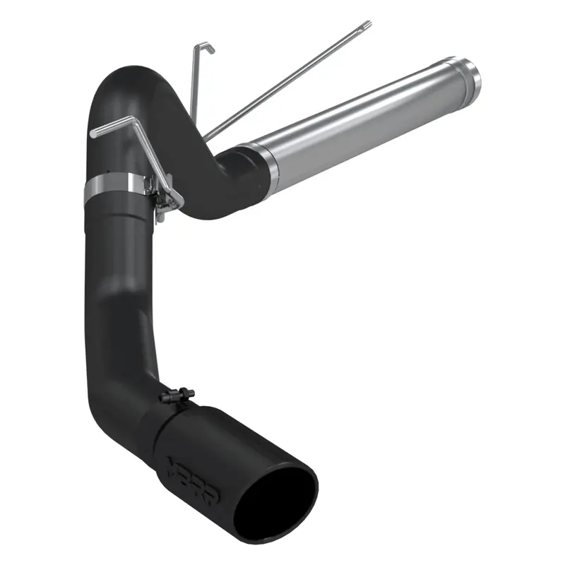 2010-2012 Cummins 6.7L Black Coated 4" Dpf Back Exhaust (S6130blk) 1