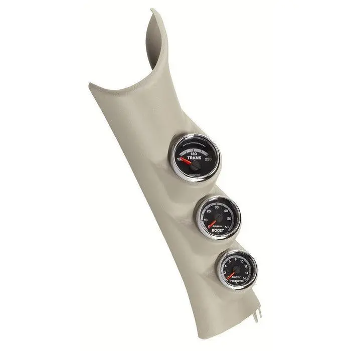 2010-2018 Cummins 6.7L Factory Match Triple Gauge Pillar Kit (7089) 1