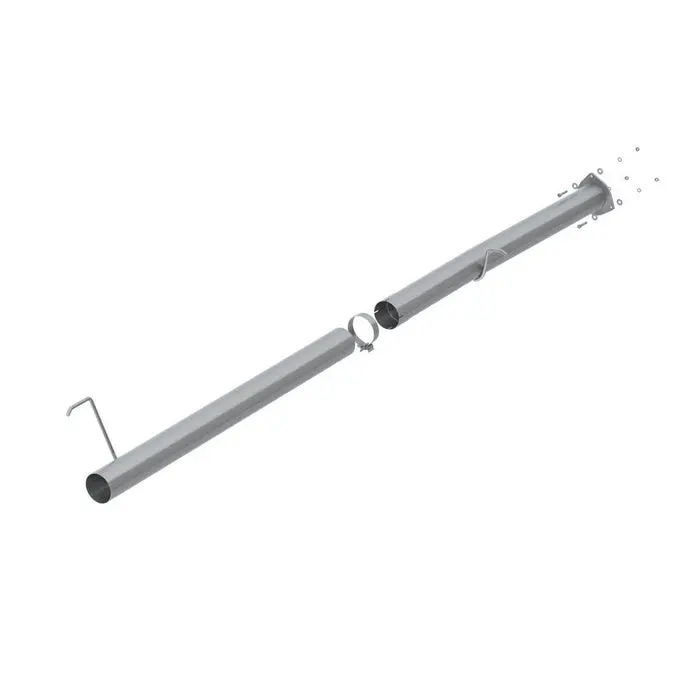 2013-2018 Cummins 6.7L P1 4" Installer Series Race Pipe - No Muffler (Cdal441) 1