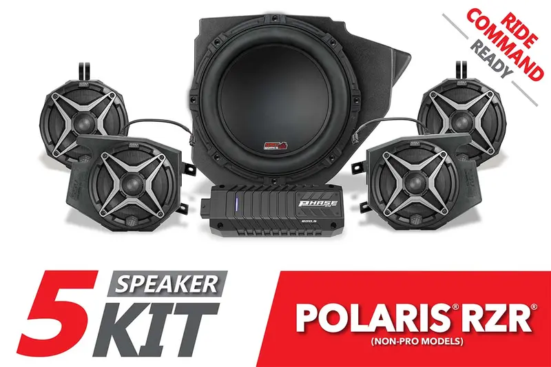 2014-2023 Polaris Rzr A-Spec Ssv 5-Speaker Plug-&-Play System For Ride Command 1