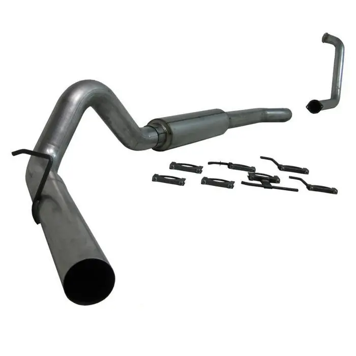2017-2023 Duramax L5p P1 4" Performance Series Downpipe-Back Race Exhaust System W/ Muffler (C6056p) 1