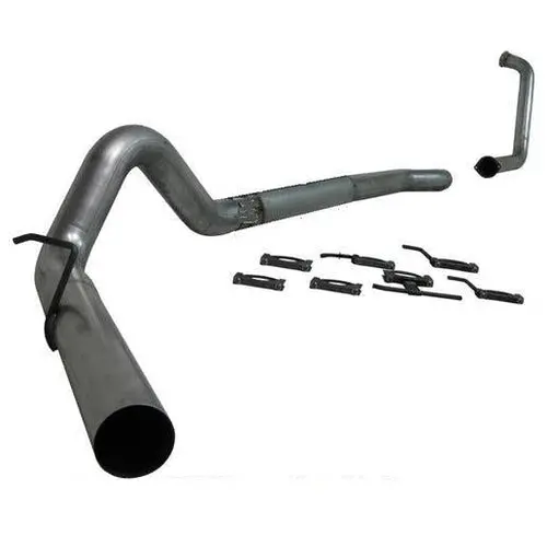 2017-2023 Duramax L5p P1 4" Plm Series Downpipe-Back Race Exhaust System - No Muffler (C6056plm) 1
