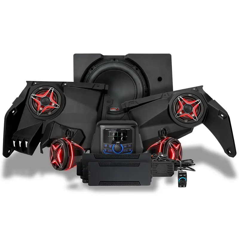 2017-2026 Can-Am® X3, Phase-4 V-Spec 5-Speaker 1650Watt System W/Jvc 1