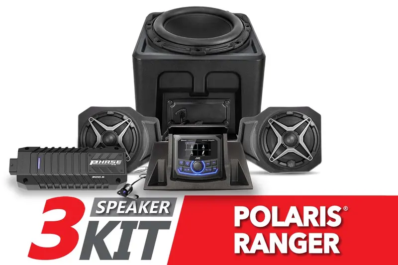 2018-2024 Polaris Ranger Xp1000 A-Spec Ssv Works 3-Speaker Audio System W/Jvc 1