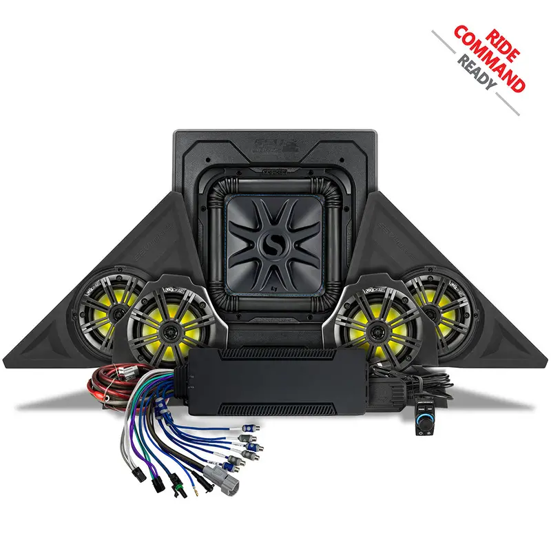 2018-2025 Polaris® Slingshot Phase-6 K-Spec 1400Watt 5-Speaker Audio-System For Ride Command 1
