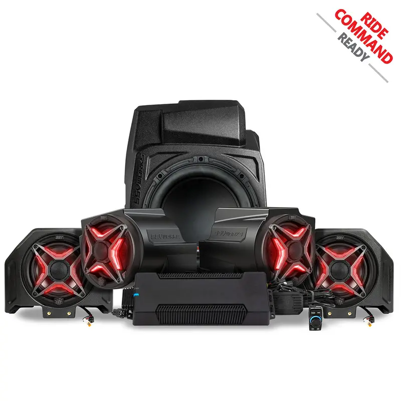 2020-2024 Polaris® Rzr Pro Series Phase-5 V-Spec 5-Speaker 1400Watt System For Ride Command 1