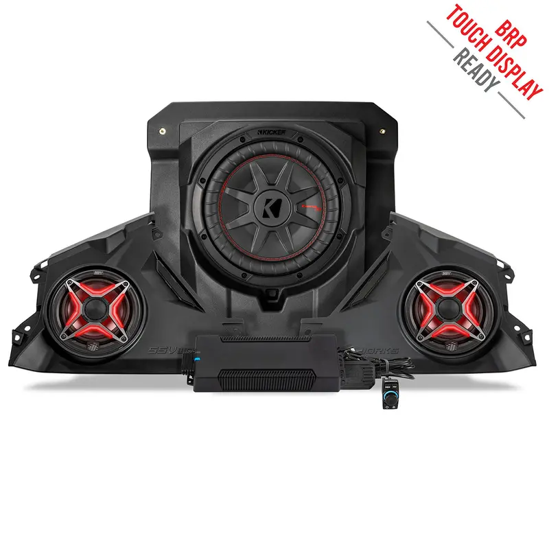 2024-2026 Can-Am® Maverick R, Phase-3 V-Spec 1400Watt 3-Speaker Stereo System 1