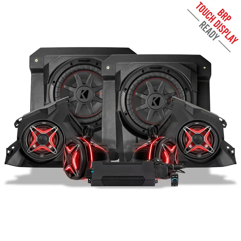 2024-2026 Can-Am® Maverick R, Phase-5 V-Spec 1400Watt 6-Speaker Stereo System 1