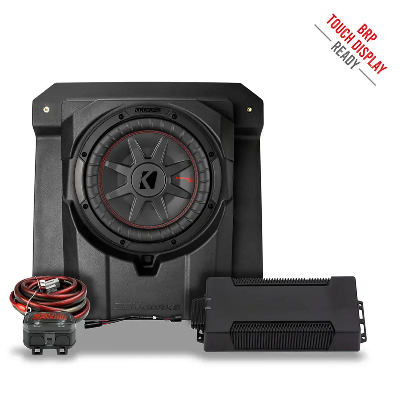 2024-2026 Canam® Maverick R Front Under-Seat 850Watt 10" Subwoofer Add-On For Factory Jl® System 1