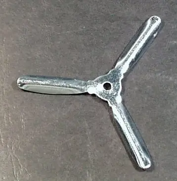 3 Blade Wyandotte Prop. 1-1/2" Blade Length. 1