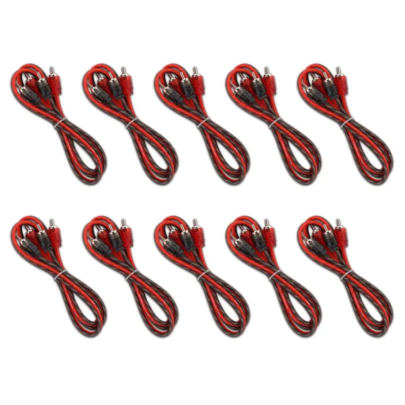 3 Ft Ultra Flex 100% Ofc Rca Cable Wire – 10-Pack 1