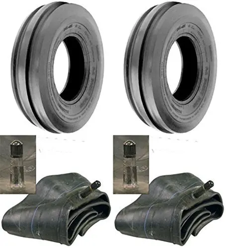 4.00-8 4.00X8 Air Loc Tri Rib (3 Rib) Tires With Tubes  (Set Of 2) 1