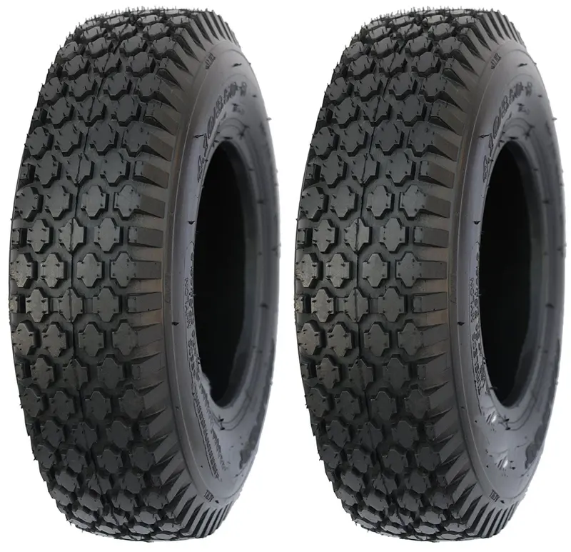 4.80/4.00-8  Air Loc  4 Ply Rated Tubeless Stud Tires  (Set Of 2) 1
