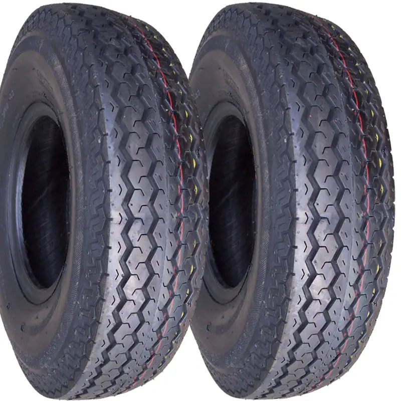 4.80-8 Major Brand  Hiway Speed Load Range C 6 Ply Rated Tubeless Trailer Service Tires (Set Of 2) 1