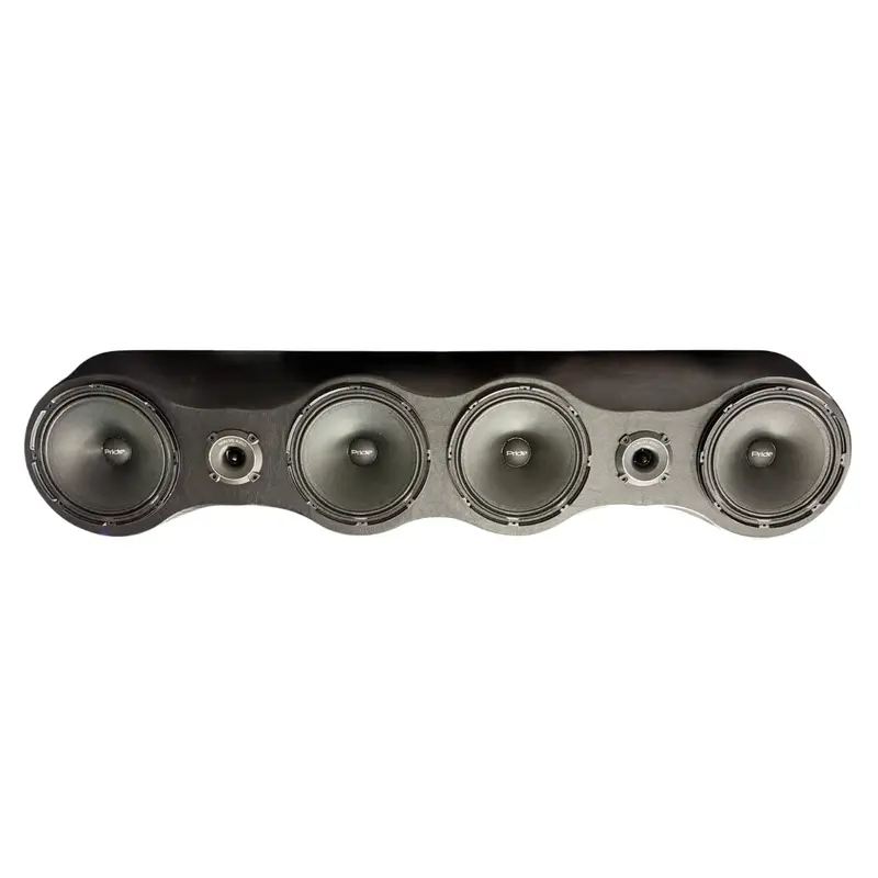 (4) Pride Solo 300 6.5" Speaker Rack Bundle W/ Optional Leds 1