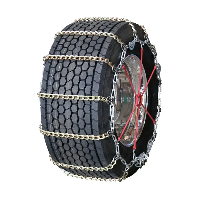 445/50-22.5 Quality Chain Truck Wide Base Twisted Square Link Alloy Cam - 1 Pair 1