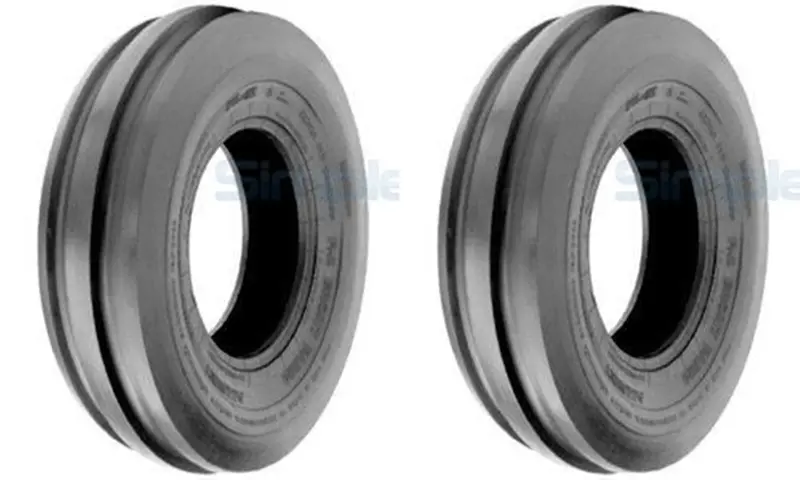 5.50-16 Major Brand Tri Rib (3 Rib) F-2  6 Ply Rated Tubeless Tires (Set Of 2) 1