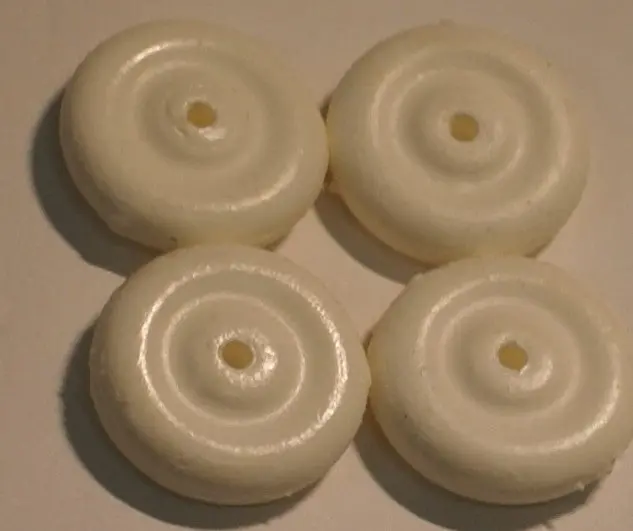 5/8" Wheel  White Wheels Arcade Tootsietoy Hubley  11/16 1