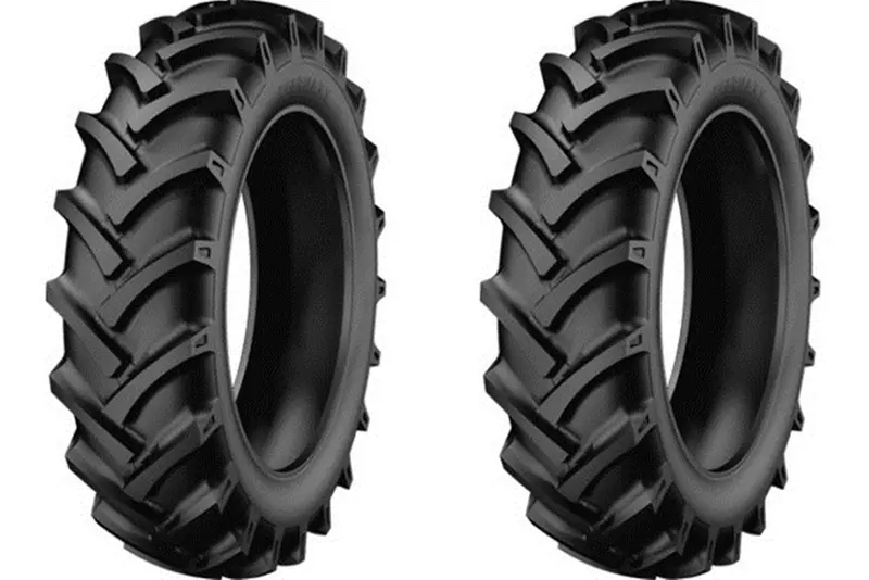 6.5/80-12 Starmaxx  6 Ply Rated Tractor R-1Lug Tires & Tubes  (Set Of 2) 1