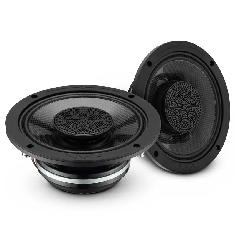 6.5” Slim Hybrid Loudspeakers With Compression Driver, Carbon Fiber Cone And Neodymium Magnet | 250W Rms 2-Ohm 1