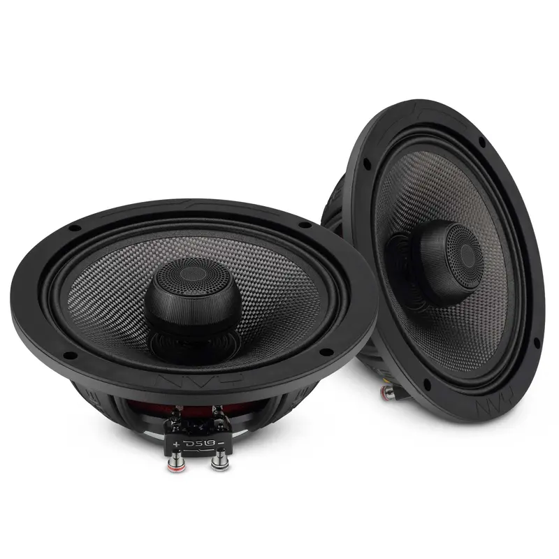 8” 2-Way Coaxial Loudspeaker With Water-Resistant Carbon Fiber Cone, 1” Bullet Tweeter, Neodymium Magnet | 300W Rms 4-Ohm 1
