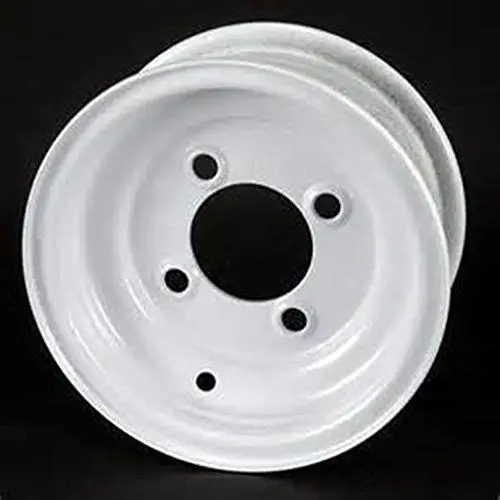 8"  White Steel Trailer Wheel 4 Bolt/Lug Fits 18.5X8.50-8  18.X9.50-8 Tires 1