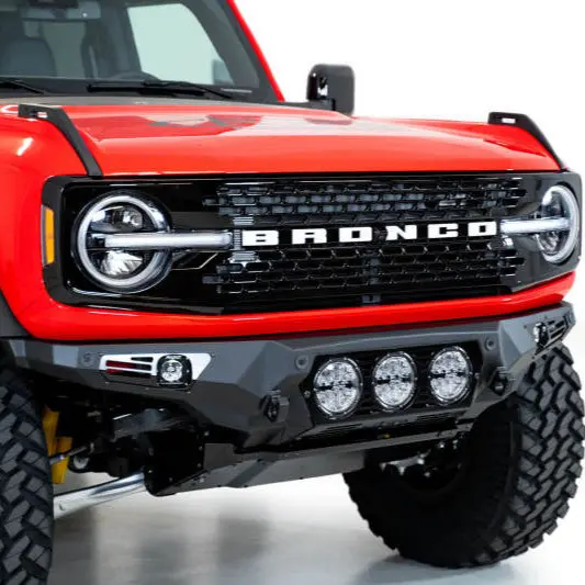 Addictive Desert Designs Bomber Front Bumper With Rigid 360 Mounts And D-Rings | 2021+ Ford Bronco 1