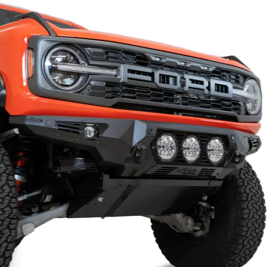 Addictive Desert Designs Front Bumper With Rigid 360 Mounts And Side Cube Light Mounts | 2022+ Ford Bronco Raptor 1