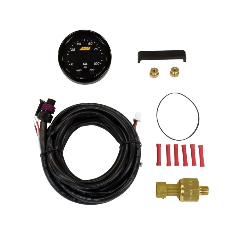 Aem X-Series Oil/Fuel Pressure Gauge (30-0301 / 30-0307) 1