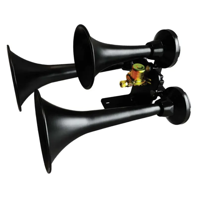 Aggressor Trainhorn 1.5 Psi 3 Tone Steel Black 1