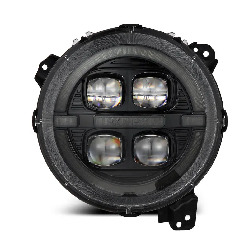 Alpharex Nova-Series Led Projector Headlights Alpha-Black | '18-Current Jl Wrangler / '20-Current Jt Gladiator 1