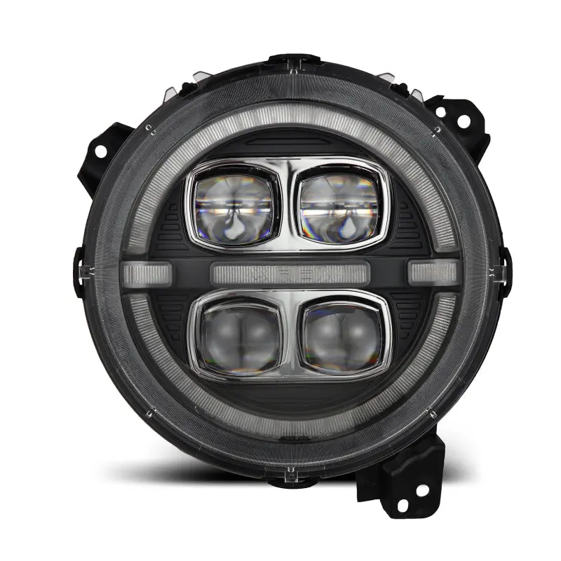 Alpharex Nova-Series Led Projector Headlights Black | '18-Current Jl Wrangler / '20-Current Jt Gladiator 1